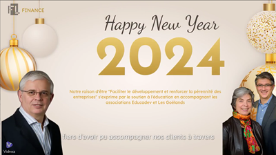 FL FINANCE & Développement et FL FINANCE Academy vous présentent leurs meilleurs voeux pour 2024